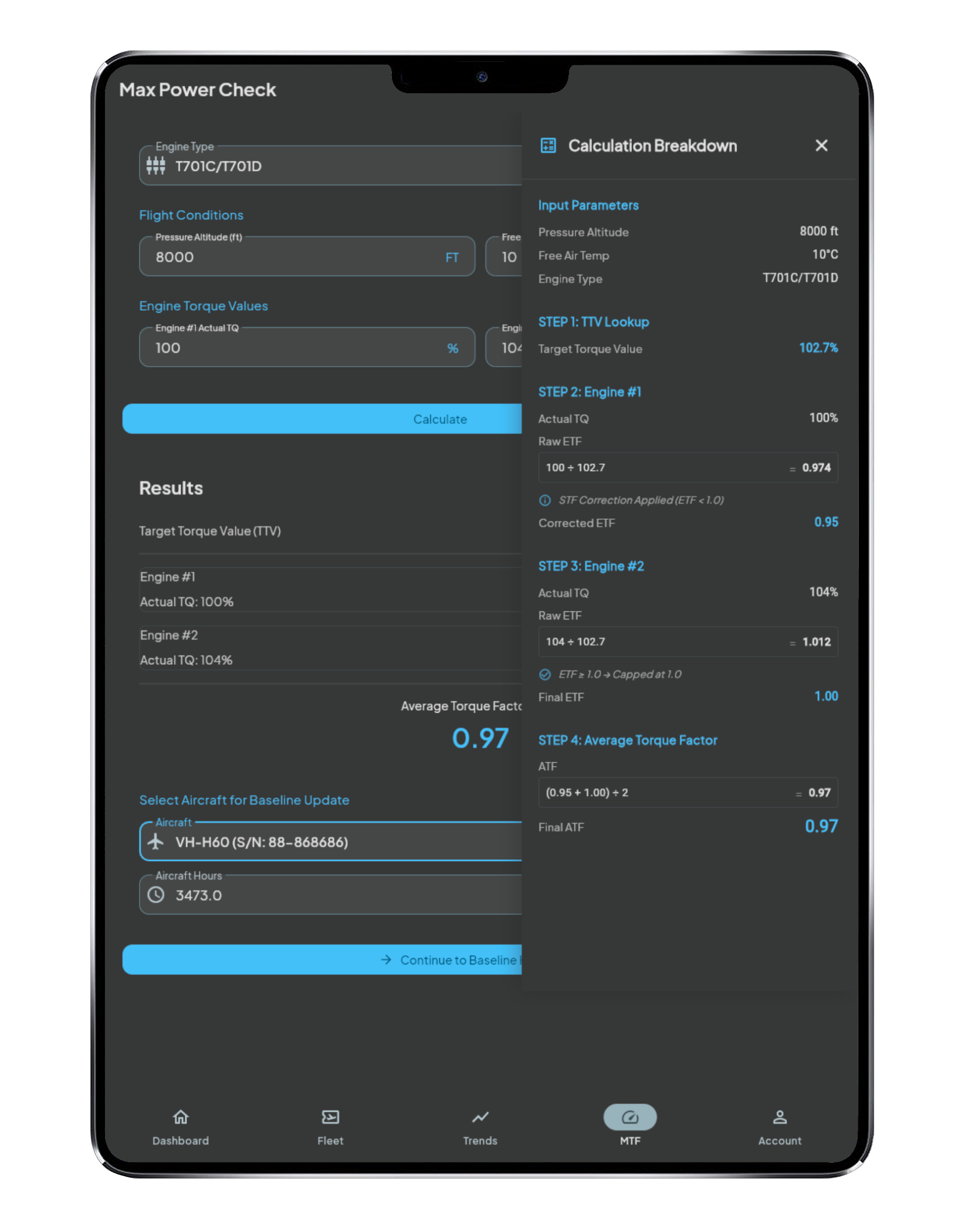Max Power Check Interface